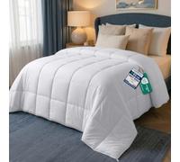 Utopia Bedding Ligero Edredón 200x200 cm, Edredon Cama 105, Fibra Hueca Siliconada Relleno, Nordico de Microfibra con Pestañas en Las Esquinas (Blanco)