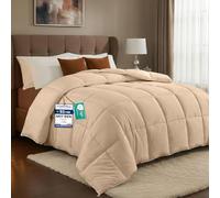 Utopia Bedding Edredón Acolchado 220x240 cm, Edredon Cama 135/150, Relleno Nórdico 200 gr/m² en 100% Microfibra (Beige)