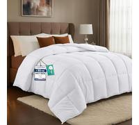 Utopia Bedding Edredón Acolchado 240x260 cm, Edredon Cama 180, Relleno Nórdico 200 gr/m² en 100% Microfibra (Blanco)