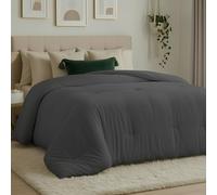 Utopia Bedding Edredón de Cama Alternativo para Todas Las Estaciones, Relleno de edredón, edredón de poliéster con pestañas en Las Esquinas, Lavable a máquina, Gris, tamaño Queen