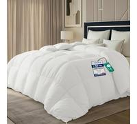 Utopia Bedding Edredón de Fibra 200x200 cm, Fibra Hueca siliconada, 1400 gramo - (Blanco, Cama 105-200 x 200 cm)