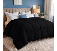 Utopia Bedding Edredón Ligero 200 g/m²,220x240cm,Cama 135/150,Negro