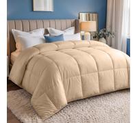 Utopia Bedding Edredón Ligero 200 g/m²,220x260cm,Cama 160/180,Beige
