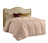 Utopia Bedding Edredón para Todas Las Estaciones - 250 g/m², Fibra Siliconada de Felpa, Tamaño King/Cal King, Cosido en Caja (Beige)