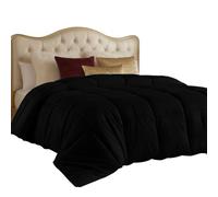 Utopia Bedding Edredón para Todas Las Estaciones de 250 g/m², edredones de Relleno de Fibra siliconada de Felpa, tamaño Queen, Cosido en Caja (matrimonial/Queen, Negro)