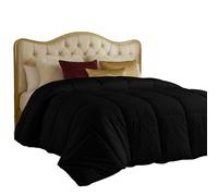 Utopia Bedding Edredones, tamaño Individual, Relleno de edredón para Todas Las Estaciones, imitación de plumón, con Costuras en Punto Caja con pestañas en Las Esquinas, Lavable a máquina (Negro)