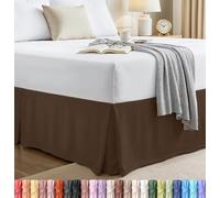 Utopia Bedding Falda de Cama matrimonial - Suave Volantes Plisados cuádruples - Fácil Ajuste con caída a Medida de 16 Pulgadas - Calidad de Hotel, Resistente al Encogimiento y a la decoloración