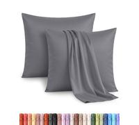 Utopia Bedding - Juego de 2 Fundas de Almohada - 65 x 65 cm - Gris