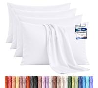 Utopia Bedding - Juego de 4 Fundas de Almohada - 50 x 80 cm - Blanco