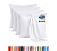 Utopia Bedding - Juego de 4 Fundas de Almohada - 65 x 65 cm - Blanco