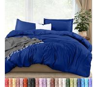 Utopia Bedding Juego de Funda de edredón tamaño Queen - 1 Funda de edredón con 2 Fundas de Almohada - Funda de edredón de 3 Piezas con Cierre de Cremallera - Microfibra cepillada ultrasuave, 90 x 90