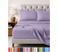 Utopia Bedding Juego de Sabanas 4 Piezas 135x190 - Poliéster Microfibra Cepillada - Oeko-Tex Certificado - Sábana Bajera, Sábana Plana y 2 Fundas de Almohada 50x75 (Cama 135, Lavanda)