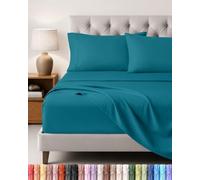 Utopia Bedding Juego de Sabanas 4 Piezas, 135x190cm, Azul Vaquero