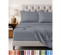 Utopia Bedding Juego de Sabanas 4 Piezas, 135x190cm, Gris