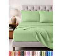 Utopia Bedding Juego de Sabanas 4 Piezas, 135x190cm, Verde Salvia