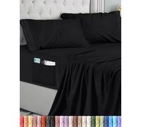 Utopia Bedding Juego de Sabanas 4 Piezas, Negro, 135x190 cm