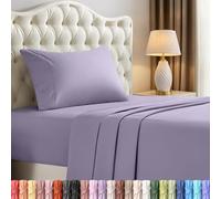 Utopia Bedding Juego de sábanas de 3 Piezas, Microfibra cepillada, Resistente al Encogimiento y a la decoloración, fácil Cuidado (Individual, Lavanda)
