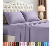 Utopia Bedding Juego de sábanas de 4 Piezas, Microfibra cepillada, Resistente al Encogimiento y a la decoloración, fácil Cuidado (King, Lavanda)