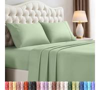 Utopia Bedding Juego de sábanas de 4 Piezas, Microfibra cepillada, Resistente al Encogimiento y a la decoloración, fácil Cuidado (King, Salvia)