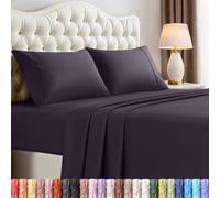 Utopia Bedding Juego de sábanas de Cama Queen - 4 Piezas - Microfibra cepillada - Resistente a la contracción y a la decoloración - Fácil Cuidado (Queen, púrpura)