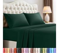 Utopia Bedding Juego de sábanas tamaño Queen, Ropa de Cama de 4 Piezas, Microfibra cepillada, Resistente al Encogimiento y a la decoloración, fácil Cuidado (Queen, Esmeralda)
