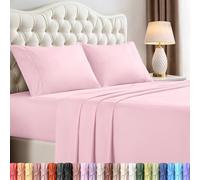 Utopia Bedding Juego de sábanas tamaño Queen, Ropa de Cama de 4 Piezas, Microfibra cepillada, Resistente al Encogimiento y a la decoloración, fácil Cuidado (Queen, Rosa)