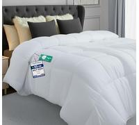 Utopia Bedding Ligero Edredón 200x200 cm, Edredon Cama 105, Fibra Hueca Siliconada Relleno, Nordico de Microfibra con Pestañas en Las Esquinas (Blanco)