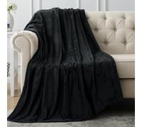 Utopia Bedding Manta Franela Polar, Manta para Sofá - (Negro, 127x152 cm)