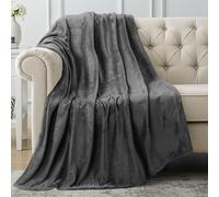 Utopia Bedding Manta Polar. Manta Ligera para La Cama, El Sofá O El Sillón. Adecuada para Todas Las Estaciones [177x127 cm, Gris]