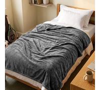 Utopia Bedding Manta Polar. Manta Ligera para La Cama, El Sofá O El Sillón. Adecuada para Todas Las Estaciones [228x193 cm, Gris]