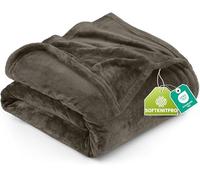 Utopia Bedding Manta Polar. Manta Ligera para La Cama, El Sofá O El Sillón. Adecuada para Todas Las Estaciones [228x228 cm, Marrón]