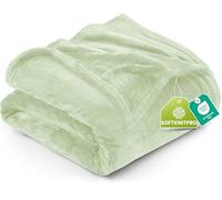 Utopia Bedding Manta Polar, Manta Ligera para La Cama, El Sofá O El Sillón, Adecuada para Todas Las Estaciones [200x150 cm, Verde Salvia]