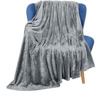 Utopia Bedding Manta Polar. Manta Ligera para La Cama, El Sofá O El Sillón. Adecuada para Todas Las Estaciones [152x127 cm, Gris Ceniza]