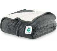 Utopia Bedding Manta Sherpa - Manta Reversible de Felpa cálida y Gruesa de 480 gsm para Cama, sofá, Camping y Viajes[259x228 cm, Gris]