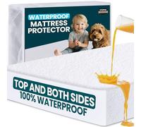 Utopia Bedding Protector de Colchón Impermeable, Viscosa, Certificación Oeko-Tex, Funda Colchón Transpirable, Elástico En Todo
