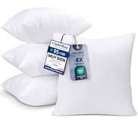 Utopia Bedding Relleno Cojín 50x50 cm Pack de 4 para Cojines Cama Sofá