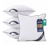 Utopia Bedding Relleno cojín Cojínes para Cama, Cojines Decorativos para sofá (4, Blanco, Unidad de 4 | 45x45 cm)
