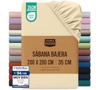 Utopia Bedding Sabana Bajera 200x200 - Beige