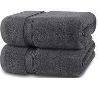 Utopia Towels - Conjunto de Toallas de baño (Paquete de 2, 69 x 137 cm) Toallas de algodón 100% Ring-Spun (Gris)