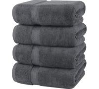 Utopia Towels - Conjunto de Toallas de baño (Paquete de 4, 69 x 137 cm) Toallas de algodón 100% Ring-Spun (Gris)