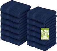 Utopia Towels Juego de 12 Toallas de Mano prémium de 30,5 x 30,5 cm, 600 g/m², 100% algodón, Muy absorbentes y Suaves