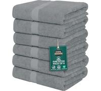 Utopia Towels Juego de 6 Toallas de baño pequeñas, 100% algodón Hilado en Anillo (22 x 44 Pulgadas), Toallas Ligeras y Altamente absorbentes, Toallas de Secado rápido, Toallas de Primera Calidad para