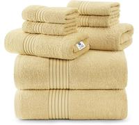 Utopia Towels - Juego de Toallas de Baño Completo de 8 Piezas (Beige)