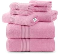 Utopia Towels Juego de Toallas de Lujo de 8 Piezas, 2 Toallas de baño, 2 Toallas de Mano y 4 paños para la Cara, 100% algodón Hilado en Anillo de 600 gsm, Toallas Altamente absorbentes para baño,