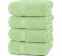 Utopia Towels Toallas de Baño Algodón, Paquete de 4, 69x137cm, Verde Salvia | Toallas de algodón hilado en anillo, ligeras y de primera calidad: muy absorbentes, de secado rápido y tacto suave