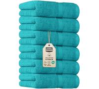 Utopia Towels - Toallas de Mano Grandes de algodón multipropósito para baño, Manos, Cara, Gimnasio y SPA - Dimensiones 41 cm x 71 cm - Paquete de 6 (Turquesa)