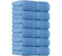 Utopia Towels - Toallas de Mano Grandes de algodón multipropósito para baño, Manos, Cara, Gimnasio y SPA - Dimensiones 41 cm x 71 cm - Paquete de 6 (Bleu Electrique)