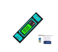 UTTASU Digital con pantalla LED, inclinómetro para madera y metal, 20 cm/30 cm, nivel de burbuja de precisión con punto cero automático y retroiluminación verde