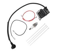 UTTASU Kit de bobina de encendido para motosierra Ryobi RY3714 RY3716 37cc | Kit de recambio de bobinas de encendido para RY3714 y RY3716 para motosierras modelo 309266001, incluye bujías y bridas