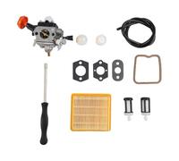 UTTASU Kit de carburador para Stihl FS131 FS131R FS311 KM131 HT, carburador de repuesto con juntas, filtro de combustible y destornillador, para desbrozadora, juego de reparación